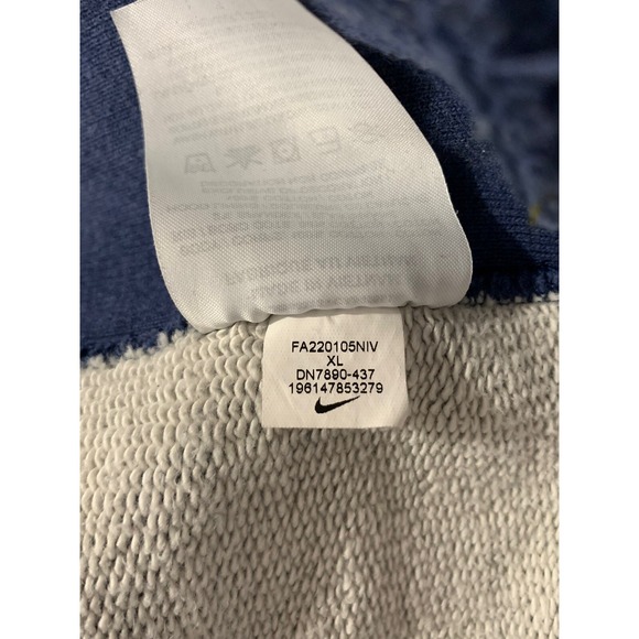 Nike Memphis Grizzlies Team Issued Fleece Travel Hoodie Blue Mens XL DN7890-437 - Picture 8 of 9